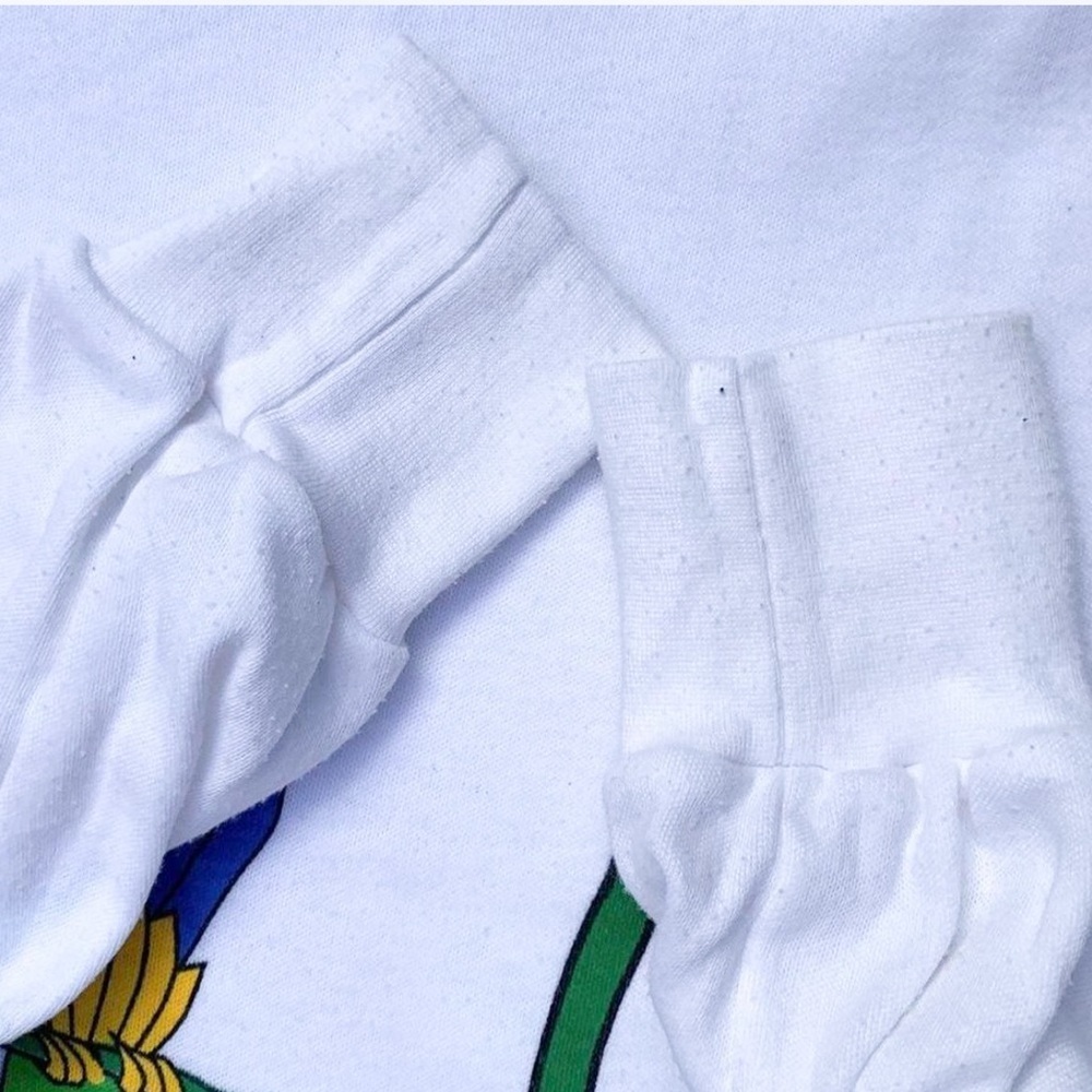 Kombi Parrots Vtg 1990s Turtleneck L/S Top Single Stitch Women’s (XL Fits M) - Picture 8 of 8